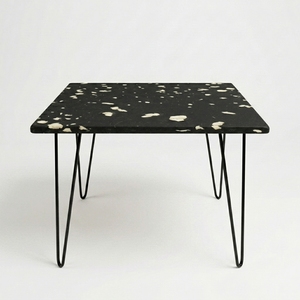 Table basse de salle à manger en plastique recyclé 4GoodThings, style moderne minimaliste, imperméable, durable, empilable, écologique, meubles pour la maison - Product Image 2