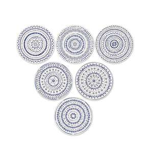 Sous-verres ronds en céramique absorbants avec support en liège pour la protection des plans de travail, idéaux pour le bureau et la cuisine - Product Image 2