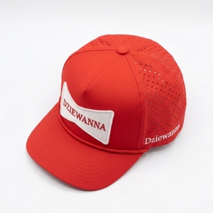 Gorra de Golf de 5 Paneles Personalizada con Parche Tejido, Perforaciones Láser, Visera Curva, Fabricante OEM de Marca Privada - Product Image 3