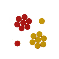 Jetons de jeu en plastique double face colorés pour mathématiques et bingo, jetons de poker, puzzles de construction empilables, pièces éducatives