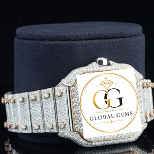 Reloj de Lujo Hip Hop con Diamantes, Completamente en Oro, con Diamantes CZ, de Acero Inoxidable para Hombre y Accesorios de Moda a Precio de Exportación - Product Image 4