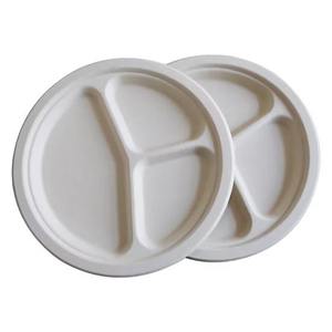 Elite <b>Pulp</b> Moulded 9 Inch Half Plate Compostable Eco Friendly Disposable Tableware for Party Food Service Takeaway Modern Luxury - Product Image 1
