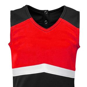 Ensembles d'uniformes de cheerleading OEM en gros : hauts sans manches, jupes et culottes, avec logo personnalisé – Fabricant - Product Image 2