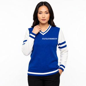 Pulls à col en V Sigma Gama Rho de haute qualité, très demandés, pour les universités et les collèges, avec logos, cardigans tricotés - Product Image 2