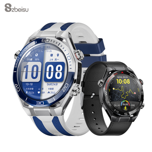 SK55 New Watch 5 Smart for Men Women High Quality Smart Watch 3 Straps 1.53 AMOLED Screen Waterproof IP68 BT Call Kalobee