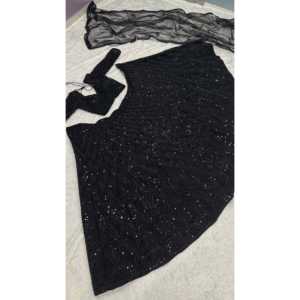 Conjunto Elegante de Lehenga para Fiesta de Mujer Cjoli con Lentejuelas y Bordado Dori - Product Image 2