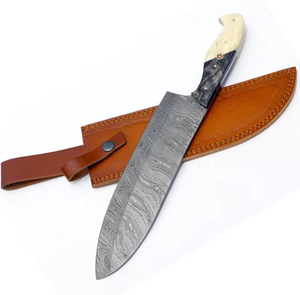 Cuchillos de Chef Profesionales PRESTIGE BLADES, al por Mayor, Personalizados, de Primera Calidad, OEM ODM, con Mango de Madera Dura, Acero de Damasco, Ambidiestros - Product Image 3