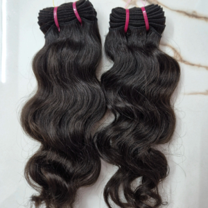 ผมแท้แบบอินเดีย เรมี่ เนื้อผมหยักศกธรรมชาติ แบบมัดเป็นช่อ  ทอสองชั้น ไม่ผ่านการแปรรูป - Product Image 1