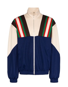 Veste coupe-vent streetwear avec logo personnalisé, veste de sport respirante pour homme, veste coupe-vent imperméable avec rayures - Product Image 5