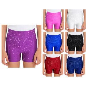 ชุดเต้นรำบอลรูมมาตรฐานสำหรับเด็กผู้หญิงอายุ 6-16 ปี ชุดยิมนาสติก กางเกงขาสั้น ชุดสำหรับการแสดงในชั้นเรียน ชุดลำลองสำหรับใส่ในชีวิตประจำวัน - Product Image 1