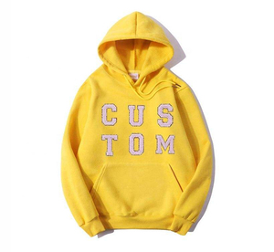Custom Design <b>Men</b> Chenille Embroidery Hoodies Stylish Winter Wear Wholesale Soft Fabric 100% Cotton Chenille Embroidery Hoodies - Product Image 2