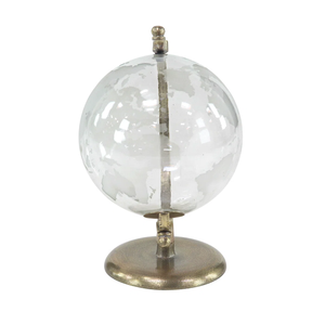Globo terráqueo de metal hecho a mano, pieza decorativa para la decoración del hogar al mejor precio - Product Image 2