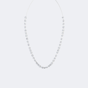 Collar de tenis con diamantes de corte mixto y engaste de puntas de 4.70 quilates de peso total - Product Image 5