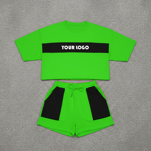 Custom 360g High Quality Heavyweight Oversized T Shirt and Shorts <b>Set</b> Pick Oversized Vintage Washed t Shirt and Shorts <b>Set</b> - Product Image 5