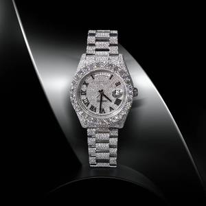 Custom Manufacturer Fully Iced Moissanite Stainless Steel Bussdown <b>Watch</b> Automatic Movement Luxury Hip Hop <b>Watch</b> for Men - Product Image 4