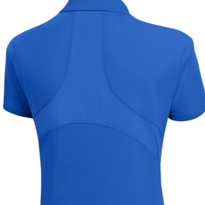 Polo en maille respirante pour femme, avec broderie du blason, manches courtes, col, vêtements de sport de golf performants - Product Image 4