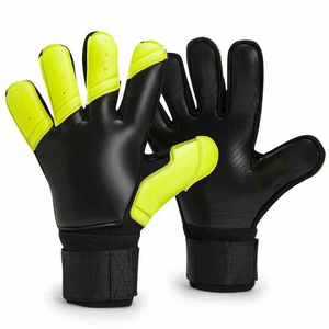 Gants de gardien de but personnalisés professionnels avec protection des doigts et du pouce, caoutchouc épaissi, fermeture à lacets, gants de haute qualité - Product Image 1