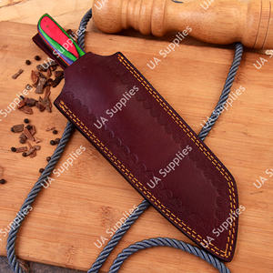 Cuchillo de Chef Santoku de Acero de Damasco Hecho a Mano y Personalizado, Hoja de 8 Pulgadas Personalizable, Mango Ergonómico de Madera y Resina Epoxi, Estilo Tradicional - Product Image 5