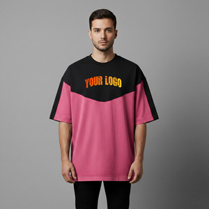 T-shirt en jersey ample de style hip-hop pour homme, de qualité supérieure, avec logo imprimé sur écran, 100% coton, écologique, poids lourd, 180g - Product Image 3