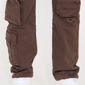 Pantalon cargo pour enfants avec poches, tissu denim de qualité supérieure, doux, durable et respirant, coupe décontractée pour un confort maximal avec de nombreuses poches - Product Image 4