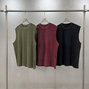 เสื้อกล้ามวิ่งลำลองแบบไร้แขนสำหรับผู้ชาย OEM ผลิตตามสั่ง ระบายอากาศได้ดี แห้งเร็ว เป็นมิตรกับสิ่งแวดล้อม เหมาะสำหรับออกกำลังกาย ฟิตเนส และเล่นกีฬา - Product Image 1