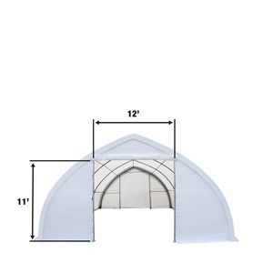 TMG ST3040V Container House 30FT X 40FT Riparo per Stoccaggio con Soffitto a Soffietto, Copertura in PVC Resistente da 17 oz e Porte Passanti - Product Image 4
