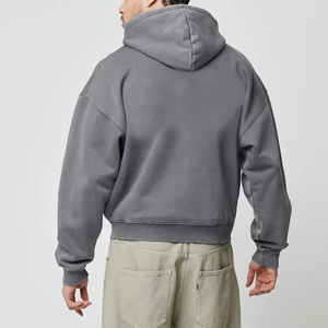 Sudadera con Capucha Unisex de Corte Regular, Color Sólido, Informal, para Invierno, 100% Algodón, Forro Polar, Transpirable, Resistente al Viento, Teñido Liso, Secado Rápido - Product Image 2
