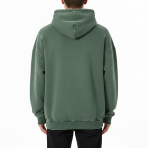 Sweat à capuche oversize pour homme, haute qualité, délavé à l'acide, vente en gros, sweats à capuche OEM, logo personnalisé, pull à capuche gaufré pour homme, unisexe - Product Image 2