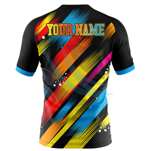 T-shirts pour hommes en polyester 100% couleur unie, personnalisables avec logo, à manches raglan, respirants, pour tenues d'équipe, sublimation, vente en gros - Product Image 4