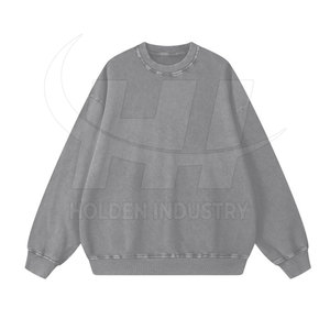 Sweat-shirt délavé à l'acide de qualité supérieure, un essentiel élégant pour la garde-robe, en tissu confortable, idéal pour la mode streetwear. - Product Image 6