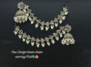 Bridal Ethnic Vintage Drop Earrings Alloy <b>Gold</b> Plating Third Party Certified Matching Maang Tikka Traditional Jewelry <b>Set</b> High - Product Image 4