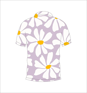 เสื้อโปโลพิมพ์ลายเดซี่แบบกำหนดเอง แขนสั้น สวมใส่สบาย เหมาะสำหรับกอล์ฟ เทนนิส ชุดทีมฤดูร้อน - Product Image 2