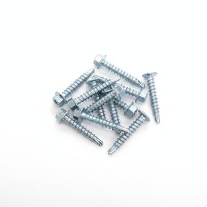 Tornillos Autorroscantes TEK con Cabeza Hexagonal, Acero al Carbono Zincado, Clase 4.8 6.8 PDC, Rosca Gruesa en Pulgadas - Product Image 1