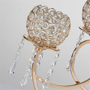 Soporte de vela de 3 brazos ecológico hecho a mano de cristal para boda Navidad y San Valentín decoración del hogar regalo - Product Image 2