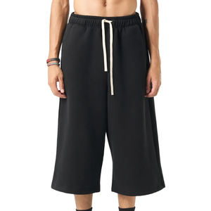 Pantalones Deportivos Unisex de Felpa Francesa de 350 g/m², de Alta Calidad, con Cintura Elástica, Pierna Ancha, Estilo Capri, Holgados - Product Image 1