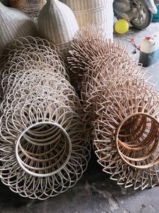 Espejo Redondo de Pared de Ratán, Decoración Colgante de Pared Barata al por Mayor, Productos Artesanales para Decoración del Hogar, Sala de Estar, Dormitorio, Hotel - Product Image 6