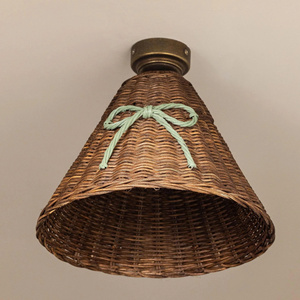 Handwoven Pendant Lamp Shade – Natural Rattan Lighting for Home Decor, <b>Ceiling</b> <b>Light</b> Cover, Warm And Elegant Style - Product Image 2