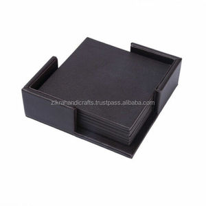 Luxury European Design Eco-Friendly Coaster <b>Mats</b> & Pads with Marble & <b>Wood</b> Combo Top Customizable Size for Home and <b>Table</b> Decor - Product Image 5