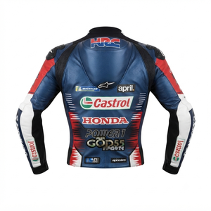 เสื้อแจ็คเก็ตมอเตอร์ไซค์หนังวัวแท้สำหรับผู้ชาย รุ่น Zonda พร้อมอุปกรณ์ป้องกันระดับ CE ระดับ 2 และ Hump - Product Image 2