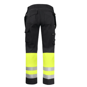 กางเกงนิรภัยแบบหลายกระเป๋า Hi Vis สำหรับงานอุตสาหกรรม OEM กางเกงทำงานผู้ชาย กันน้ำ กันลม สะท้อนแสง สำหรับผู้ชาย - Product Image 2