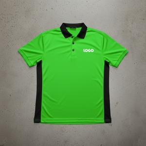 เสื้อโปโลผู้ชายคุณภาพสูง 100% สำหรับฤดูร้อน ไซส์ใหญ่ แขนสั้น ลายเรียบ สร้างแบรนด์ของคุณเอง เหมาะสำหรับใส่กลางแจ้ง - Product Image 2