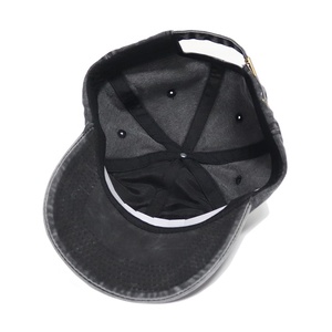 หมวกเบสบอลผ้าฝ้ายทวิลล์ 100% ปักโลโก้ตามสั่ง หมวกทรงแด๊ด ปรับขนาดได้ ทรงวินเทจ ทำสีซีดแบบดิสเทรส ขายส่ง - Product Image 4