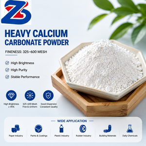 High Whiteness Ground Calcium Carbonate Powder GCC for Plastic <b>Paint</b> Paper <b>Rubber</b> and Construction Industries - Product Image 1