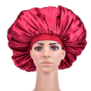 Bonnet de nuit en satin de soie de grande taille, diamètre 45 cm, pour cheveux bouclés et crépus, protection des cheveux, couvre-tête unisexe, décontracté - Product Image 3