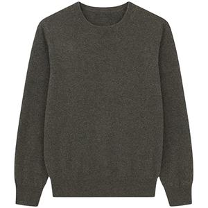 OEM Pull en laine d'hiver de haute qualité pour hommes Pull à col rond Manteau tricoté en grande taille Pull en cachemire à motif solide - Product Image 1
