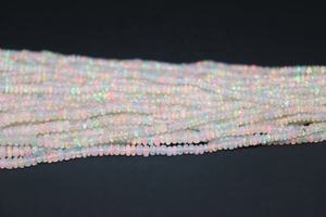 Perles rondes lisses en opale éthiopienne de haute qualité, 3 mm, 16 pouces, 31 carats, pour la fabrication de colliers, bracelets et boucles d'oreilles - Product Image 4