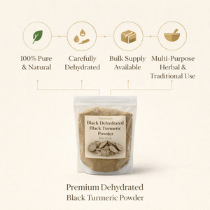 Polvo de Cúrcuma Negra Deshidratada de Primera Calidad |   Puro y Natural, Sin Químicos |   Antioxidantes Ricos para el Bienestar Intestinal |   Al por Mayor - Product Image 3