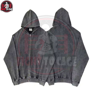 Sudadera con Capucha de Estilo Urbano, Corte Holgado, Casual, de Primera Calidad, Personalizada, Nueva Colección, para Hombre, Lavado Ácido - Product Image 4