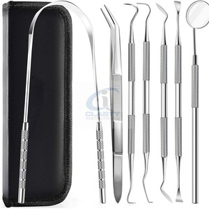 Kit de restauration dentaire professionnel, instruments manuels en acier inoxydable pour les procédures de composite - Product Image 1