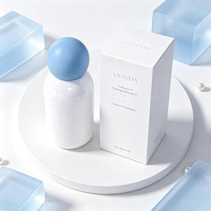ขวดพลาสติก PET สีขาวทรงกลมขนาด 300 มล. พร้อมฝาปิดแบบลูกบอล สำหรับโลชั่น บรรจุภัณฑ์ผลิตภัณฑ์ดูแลผิว ขายส่ง - Product Image 2